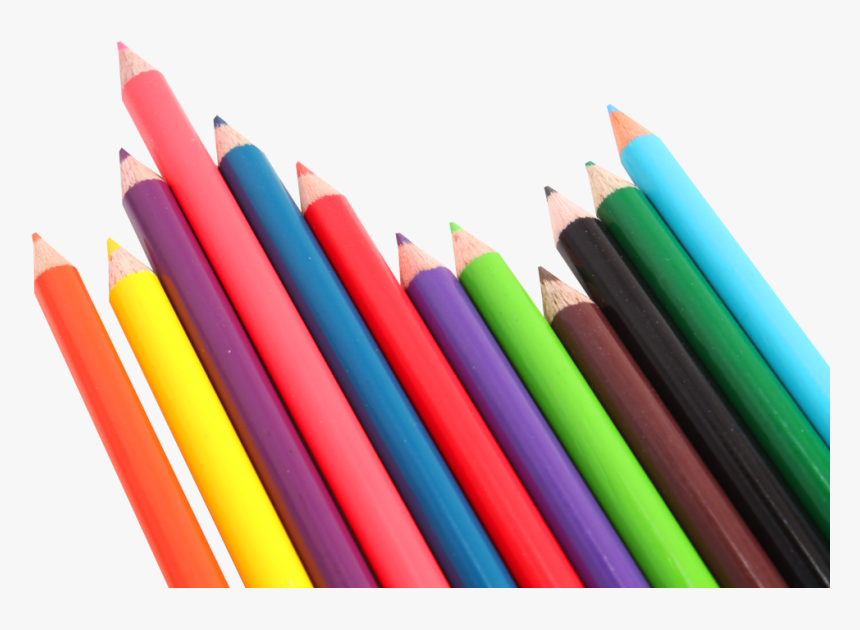 Pencil Free Vector Free Png Image - Transparent Background Colored Pencils Clipart, Png Download, Free Download