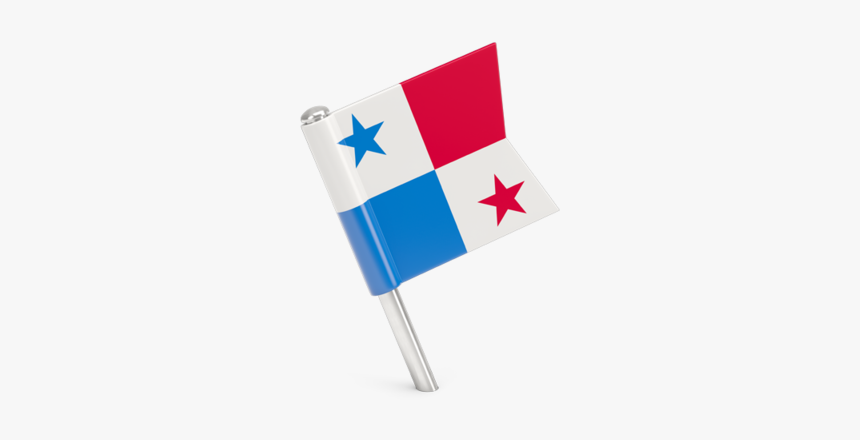 Square Flag Pin - Panama Flag Png Panama, Transparent Png, Free Download