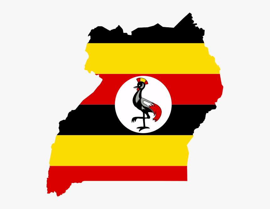 Uganda Flag Map, HD Png Download, Free Download