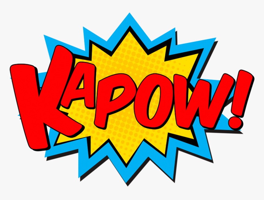 superhero action words png