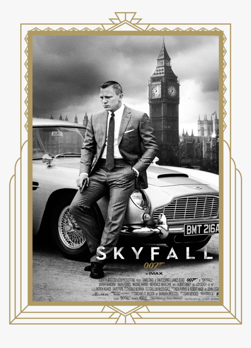 Skyfallposterframed - James Bond No Time To Die Car, HD Png Download, Free Download