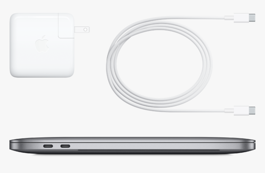 13-inch Macbook Pro Side View With Accompanying Accessories - Smartphone, HD Png Download, Free Download