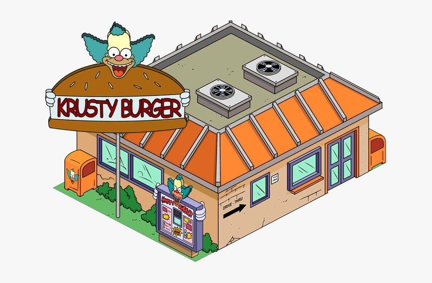 Los Simpson Krusty Burger, HD Png Download, Free Download