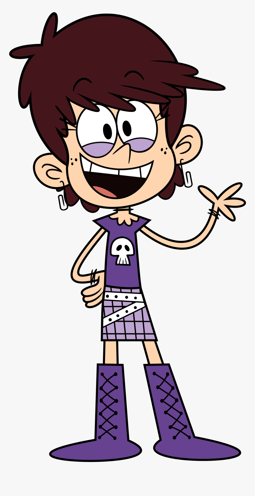 Vector Luna Waving By Toaackar-dbnjtbt - Lincoln Lola Loud The Loud House, HD Png Download, Free Download