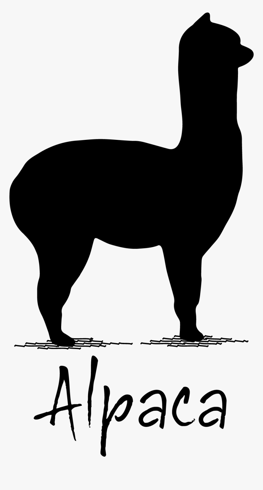 Eat Black And White Clipart - Logo De Alpaca Png, Transparent Png, Free Download