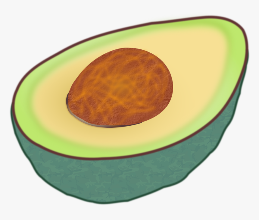 Transparent Avacado Clipart - Avocado Clip Art, HD Png Download, Free Download