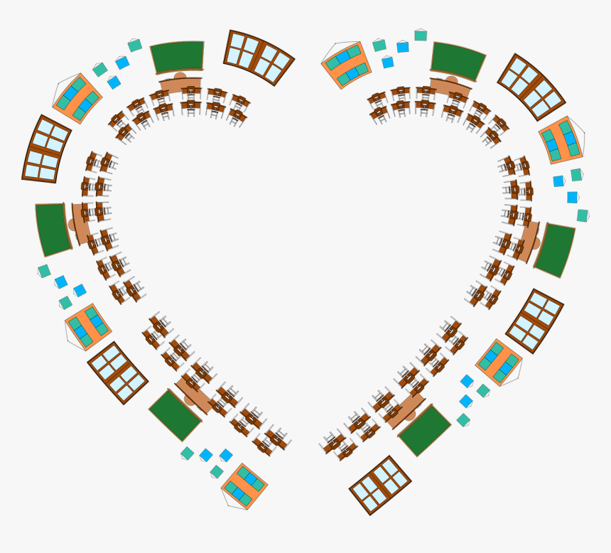 Classroom Heart Frame Free Photo - Circle, HD Png Download, Free Download