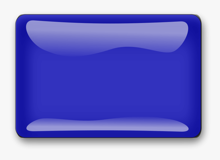 Blue3 Button - Rectangle Dark Blue Png, Transparent Png, Free Download