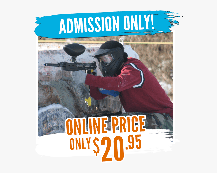 Open Play Admission Only - Paintball, HD Png Download, Free Download