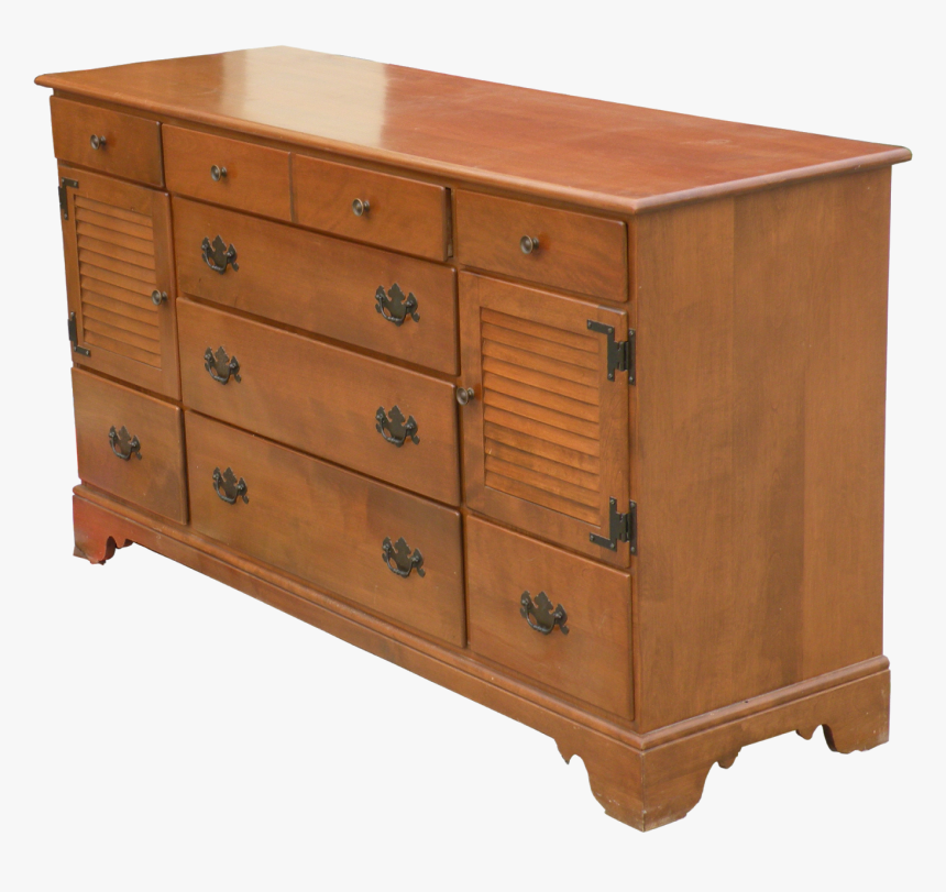 A Side View Of A Solid Maple Dresser - Chest Of Drawers, HD Png Download, Free Download