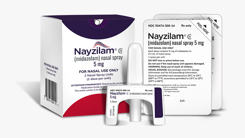 Nayzilam Nasal Spray Packaging - Nayzilam Nasal Spray, HD Png Download, Free Download