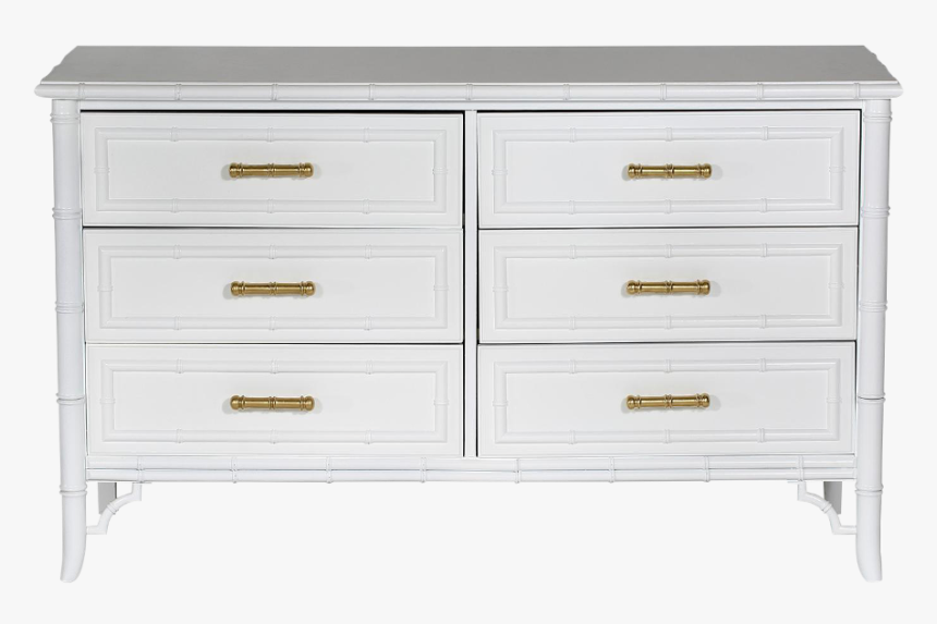 White Bamboo Dresser Ideas - Chest Of Drawers, HD Png Download, Free Download