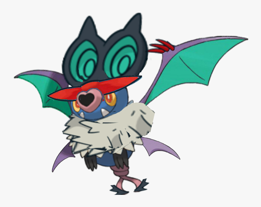 Bat Pokemon With Heart Nose, HD Png Download, Free Download