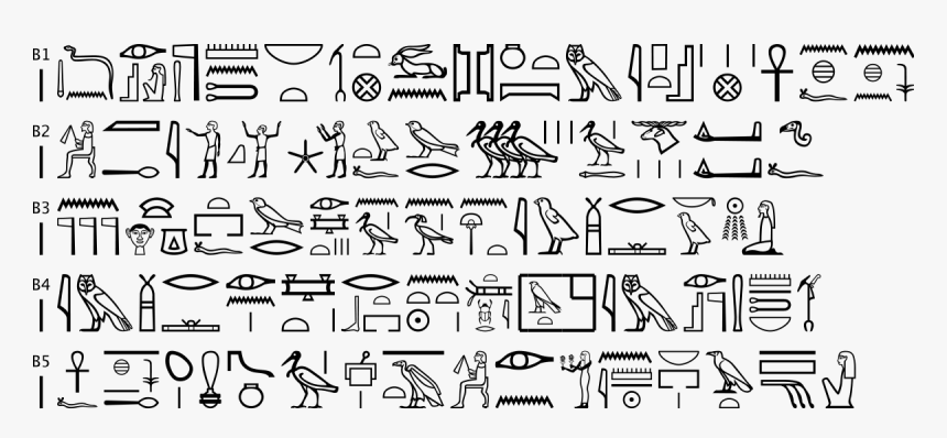 List Of Egyptian Hieroglyphics, HD Png Download, Free Download