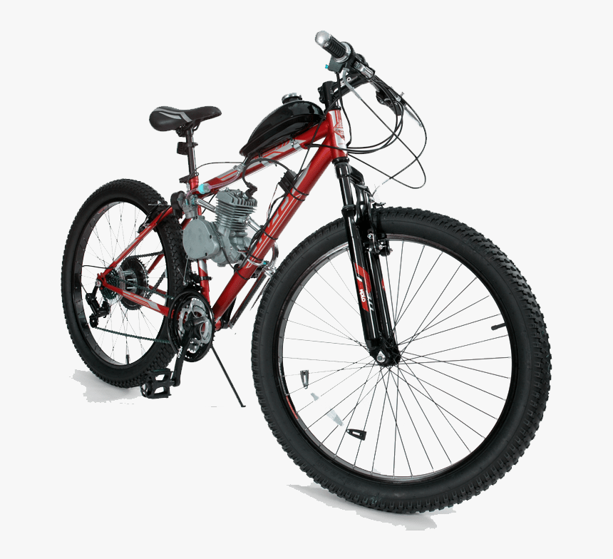 Motor Bike Red - Bicycle, HD Png Download, Free Download