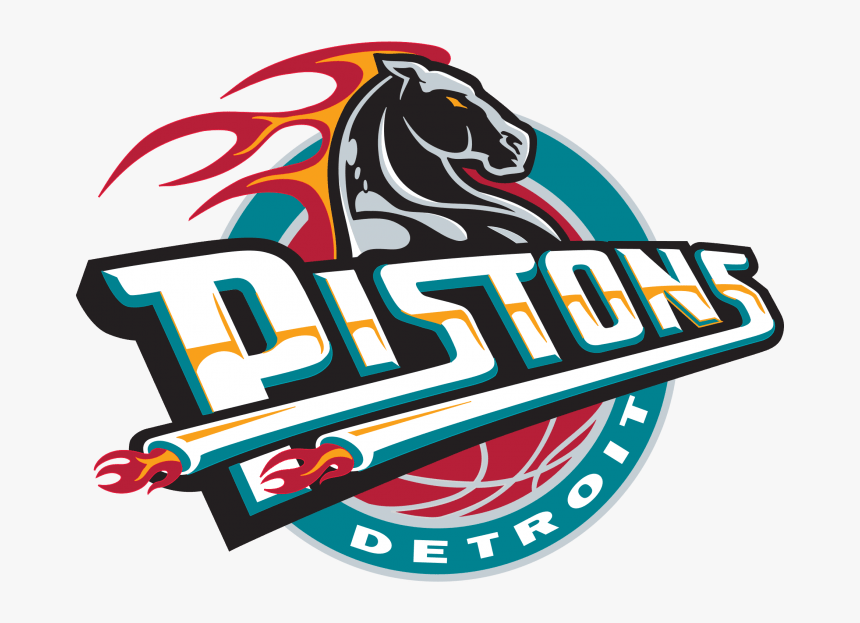 Detroit Pistons 90s Logo Clipart , Png Download - Nba Team Logo Png, Transparent Png, Free Download