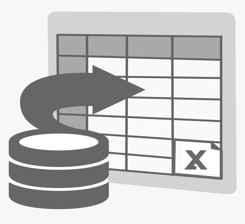 This Free Icons Png Design Of Import To Excel Icon - Data To Excel Icon, Transparent Png, Free Download