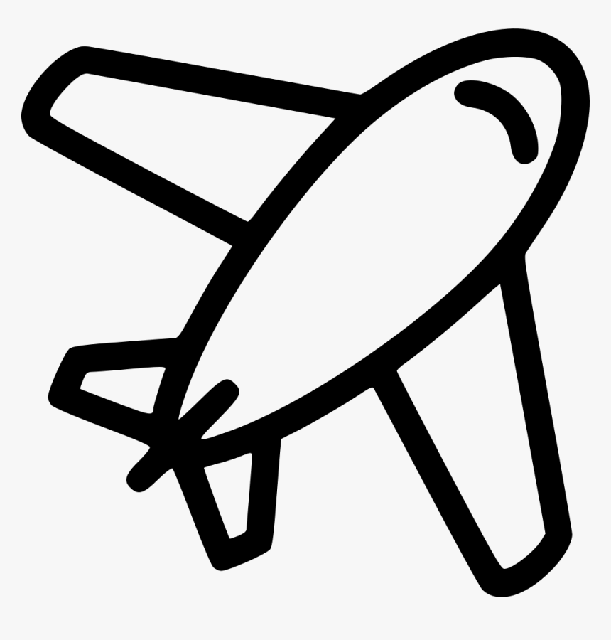 Airplane Plane Aircraft Travelling Flying - Symbol Black And White Airplane Icon, HD Png Download, Free Download