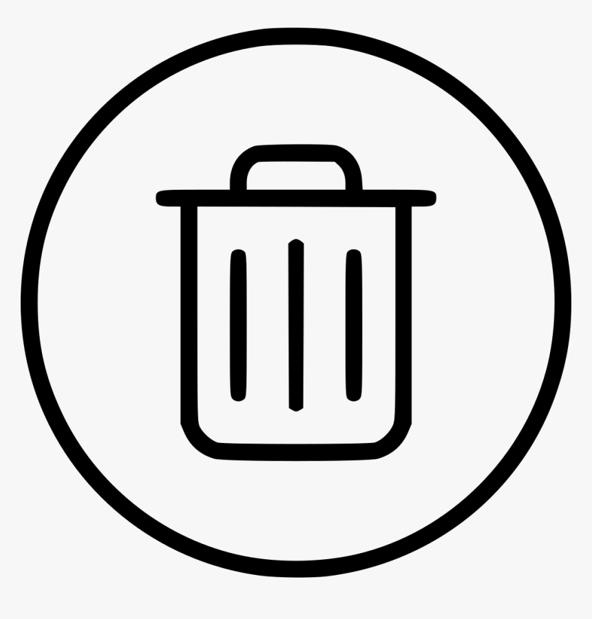 Trash Bin Remove Recycle Delete Trashcan Can - Icon, HD Png Download, Free Download