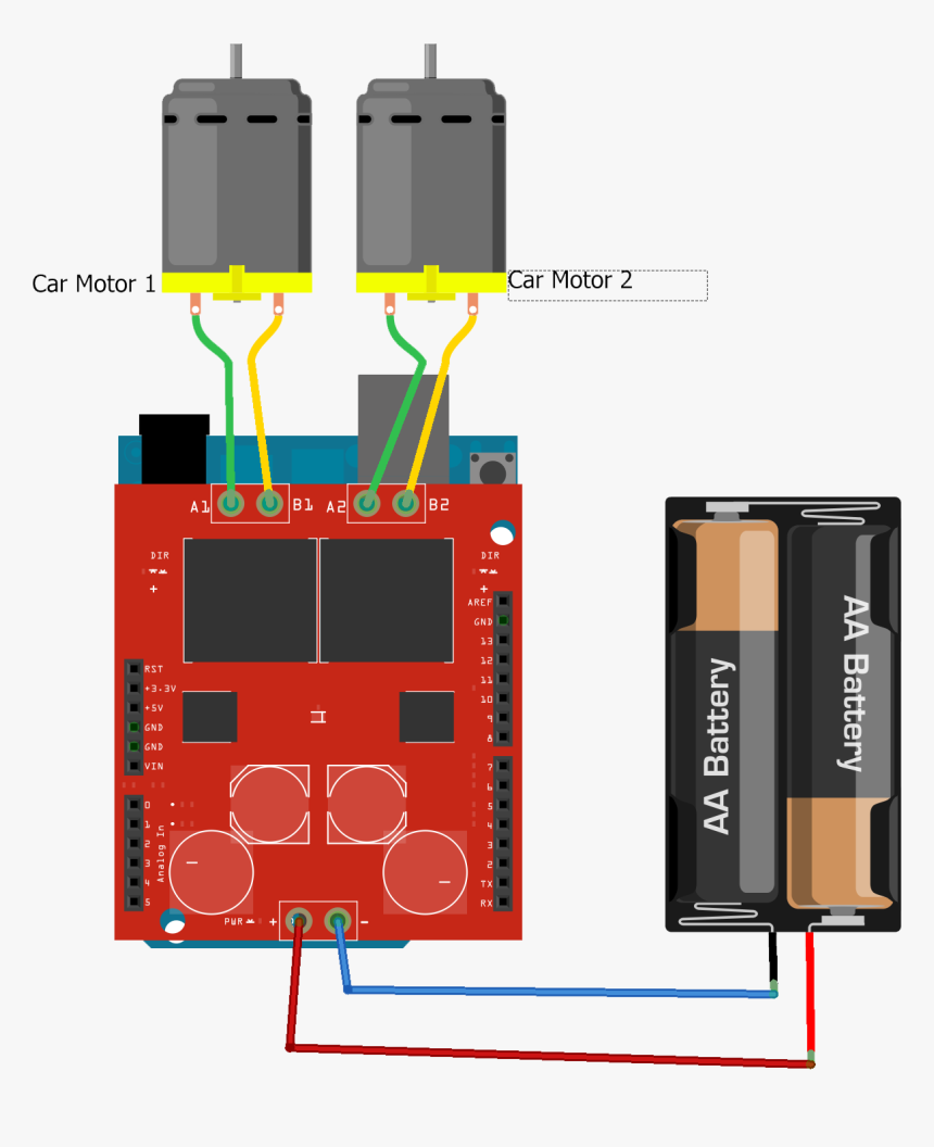 Arduino Motorshield Step3 - Arduino, HD Png Download, Free Download