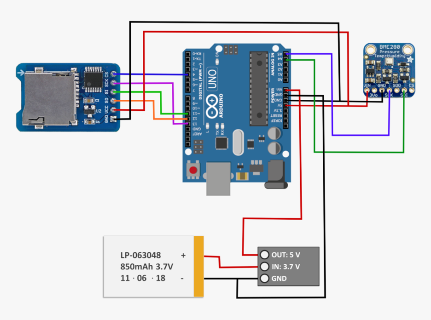 Bme280 Arduino Sd Card, HD Png Download, Free Download