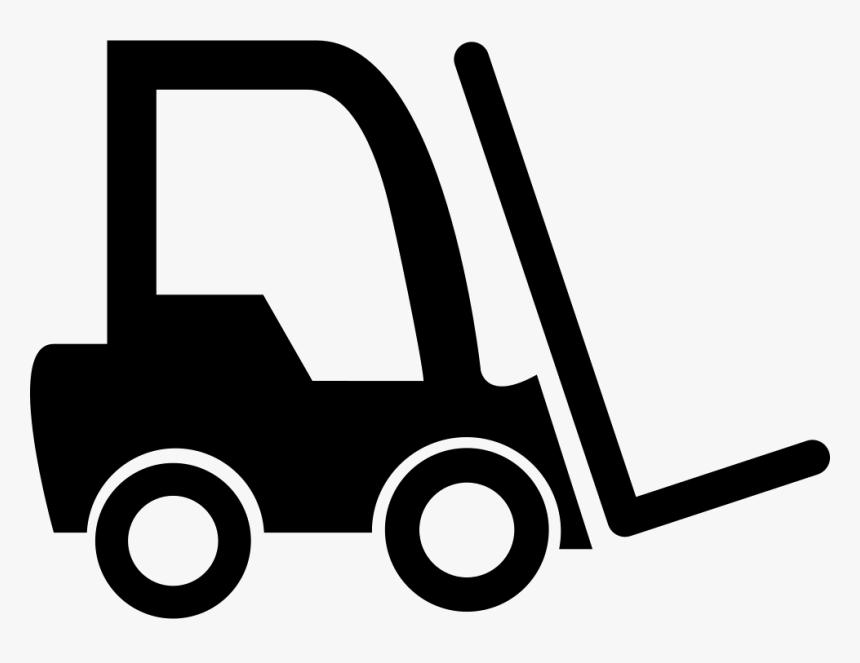 Svg Black And White Forklift Clipart Svg - Forklift Icon Png, Transparent Png, Free Download