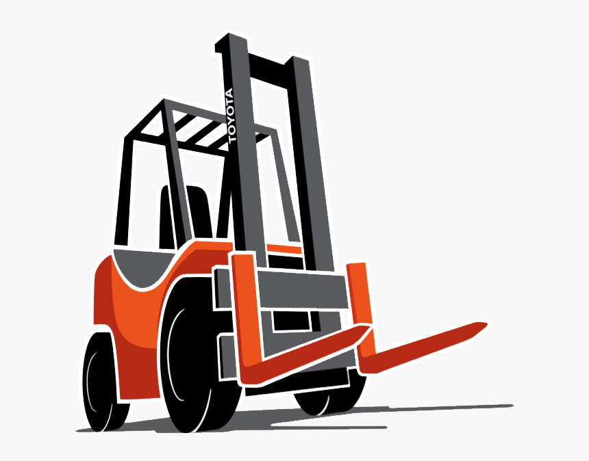 Toyota Cartoon Forklift , Png Download - Safety Forklift, Transparent Png, Free Download