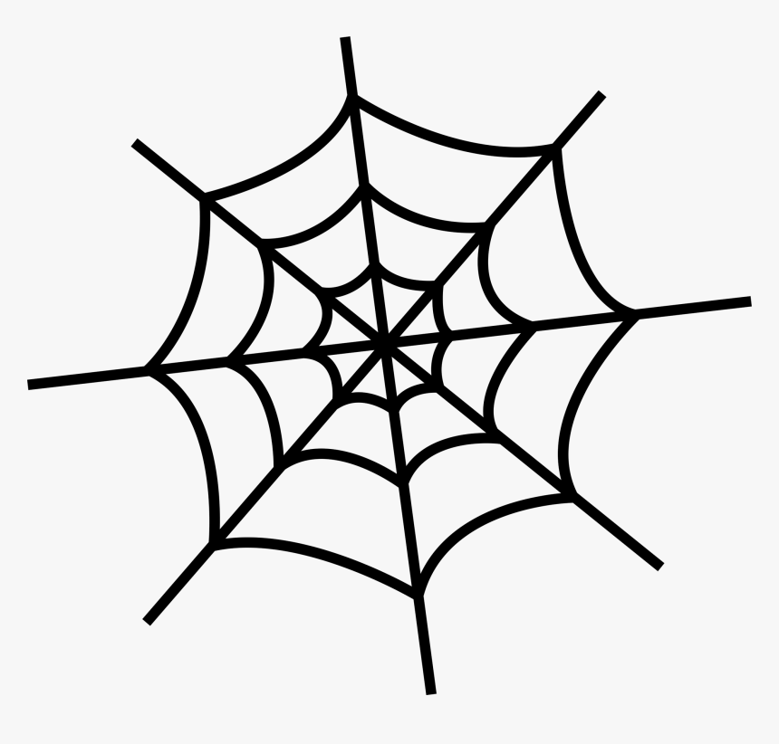 Spider, Spider Web, Royaltyfree, Line Art, Plant Png - Spider Web Clipart Black And White, Transparent Png, Free Download