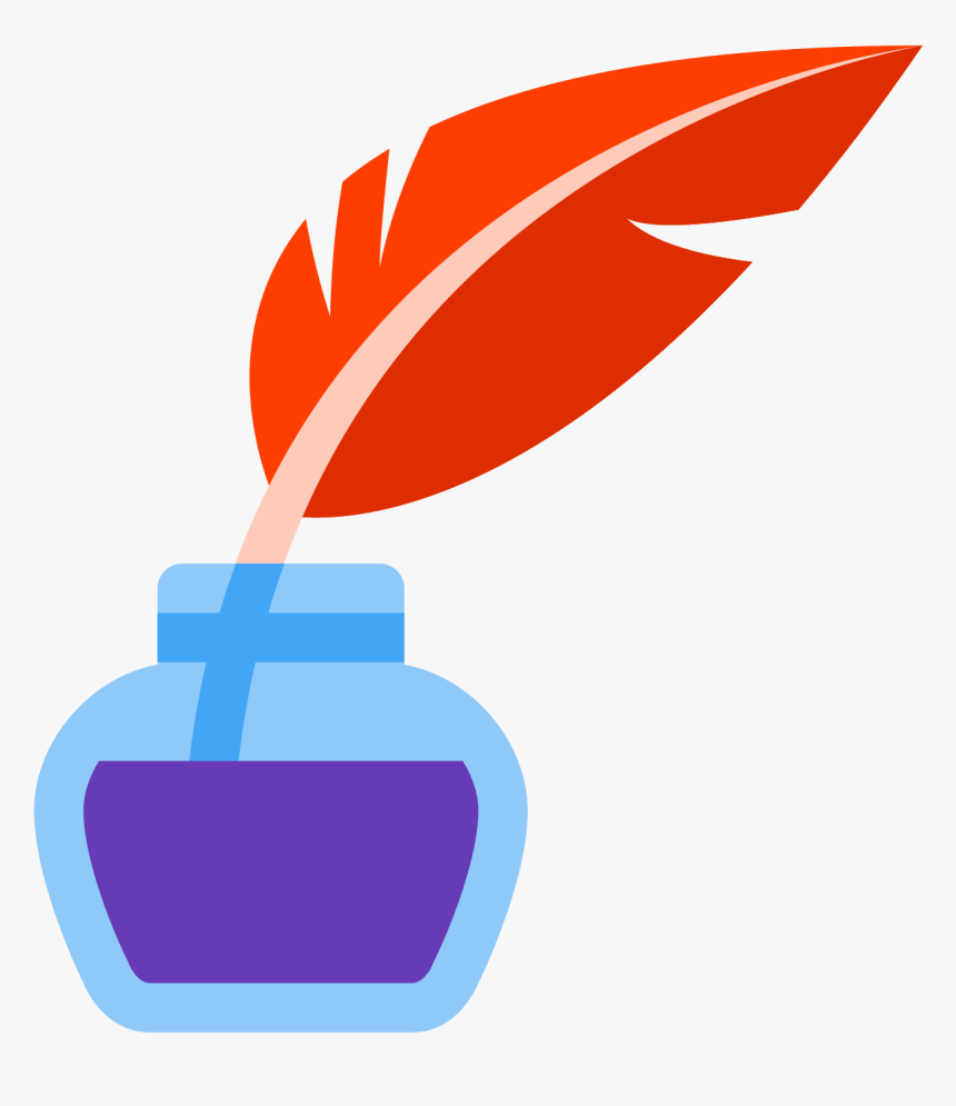 Quill With Ink Icon - Poetry Icon, HD Png Download, Free Download