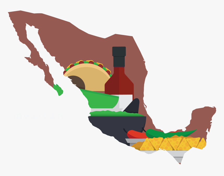 Mexico Silhouette At Getdrawings - Mexico Map Clipart, HD Png Download, Free Download