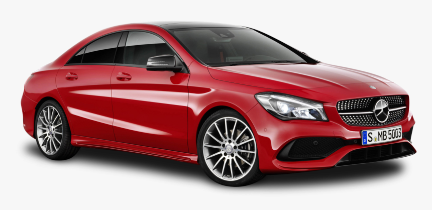 Red Mercedes Benz Cla Car Png Image - Mercedes Benz Cla 200 Price In India, Transparent Png, Free Download