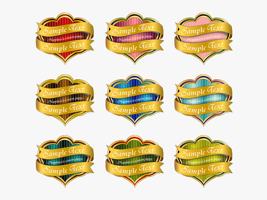 Creative Prize & Badge With Ribbon Vector - Free Vector Labels, HD Png Download, Free Download