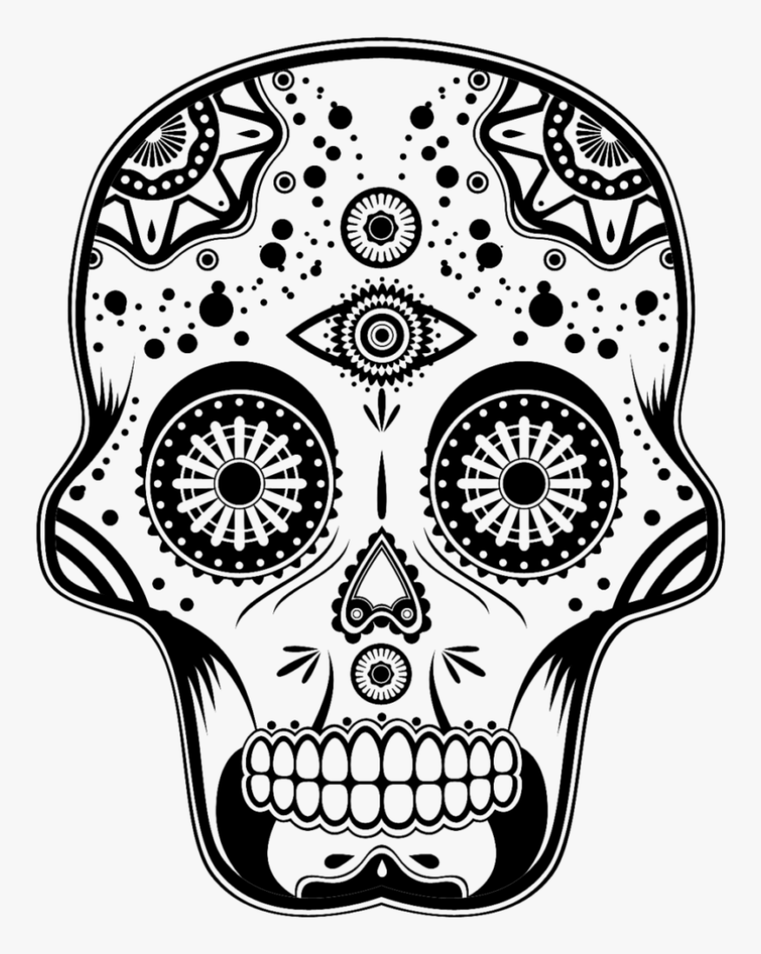 Skulls Png Image - Dia De Los Muertos Skull Transparent, Png Download, Free Download