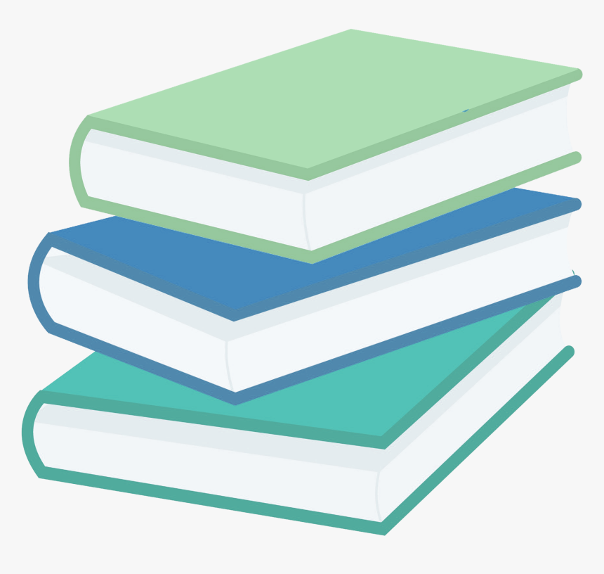 Messy Stack Of Books - Small Stack Of Cartoon Books, HD Png Download, Free Download
