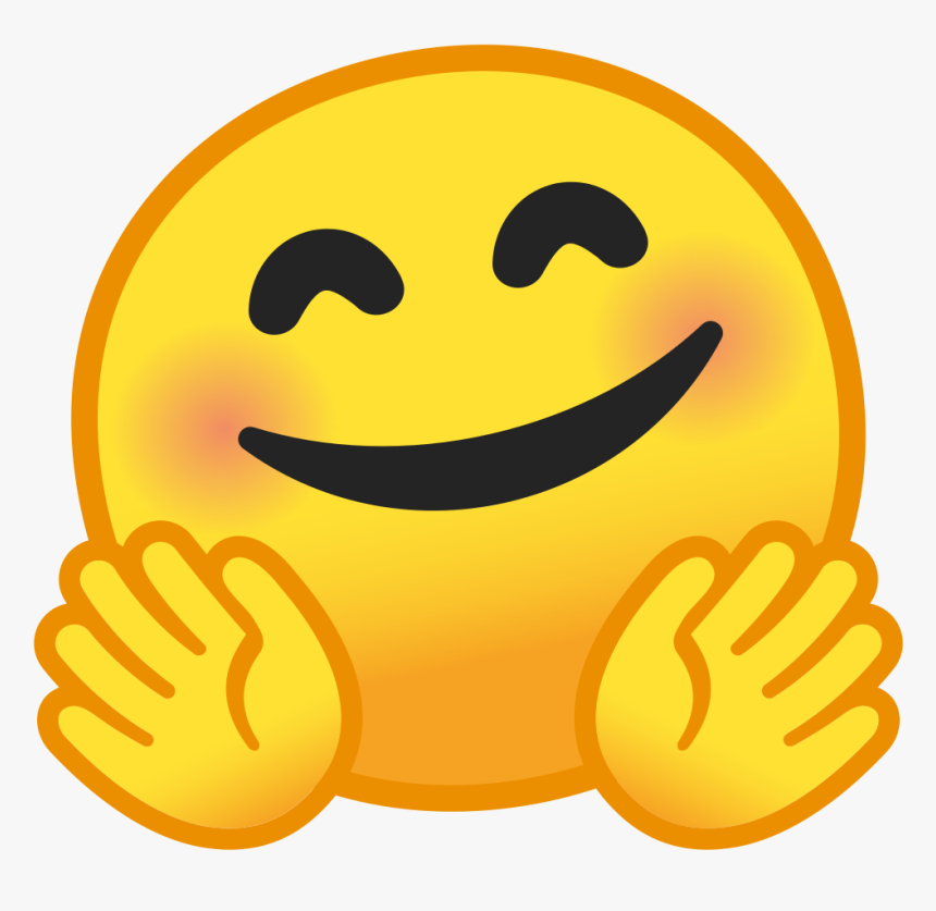 Noto Emoji Pie 1f917 - Smiley Hug Face, HD Png Download, Free Download