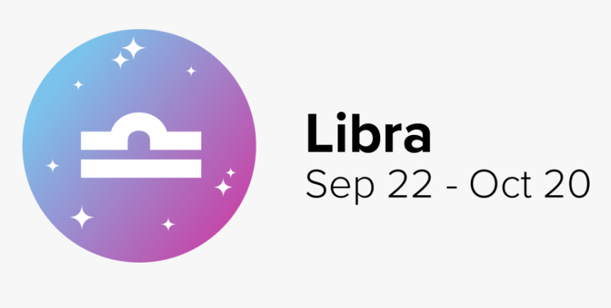 Libra Zodiac Sign With Dates - Circle, HD Png Download, Free Download