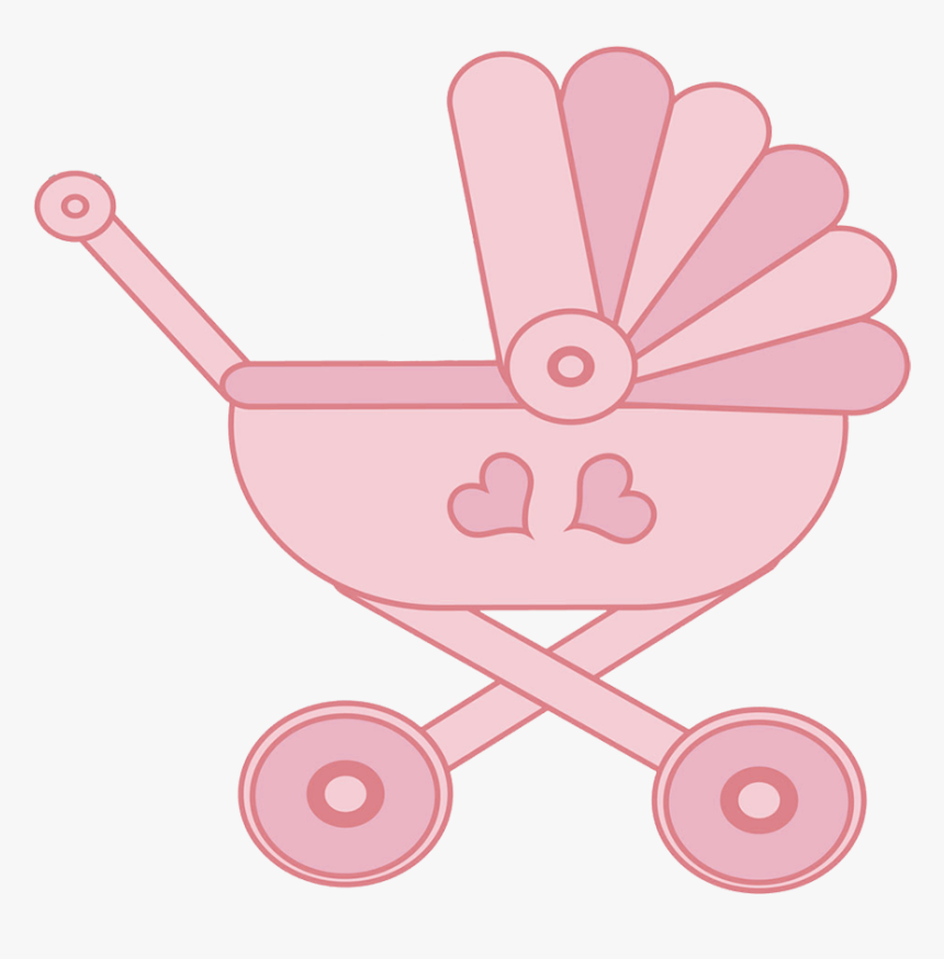 Pink Baby Stroller - Baby On Stroller Png, Transparent Png, Free Download