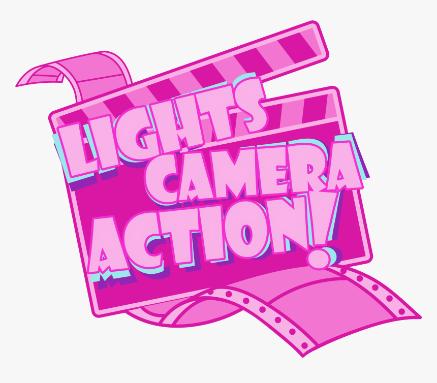 Lights Camera Action Png Pink, Transparent Png, Free Download