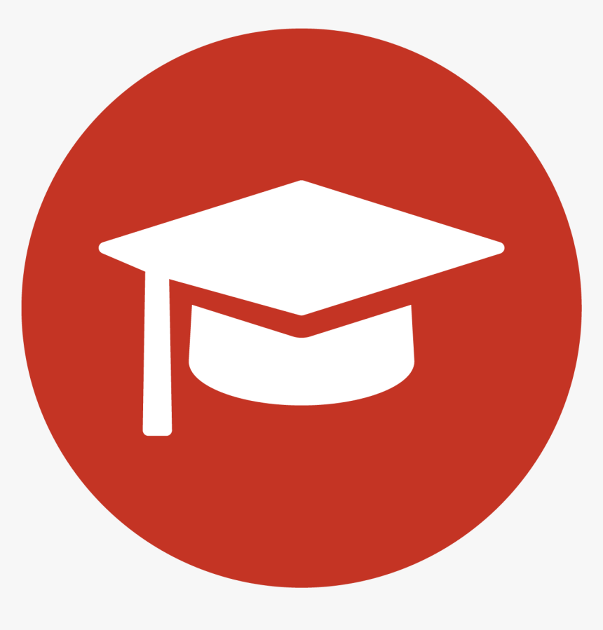 Graduation Cap Icon - Youtube Logo Circle Svg, HD Png Download, Free Download