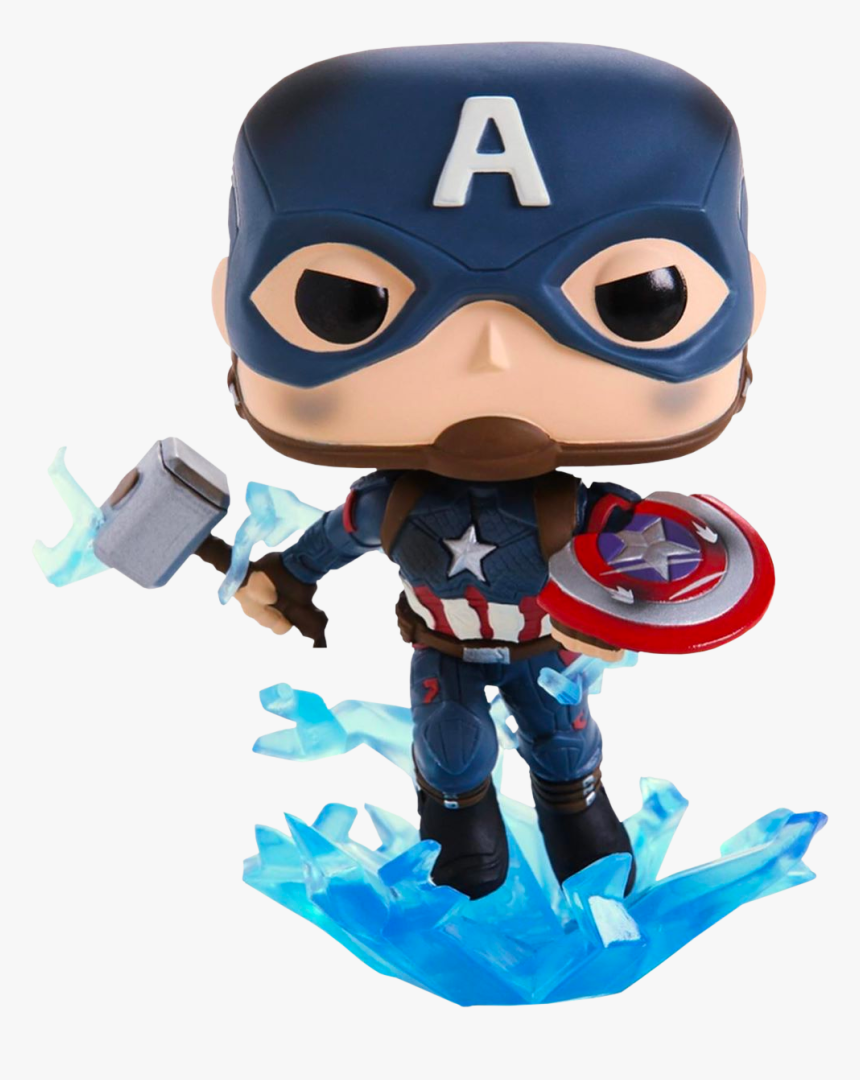 Funko Pop Avengers - Captain America Funko Pop Endgame, HD Png Download, Free Download