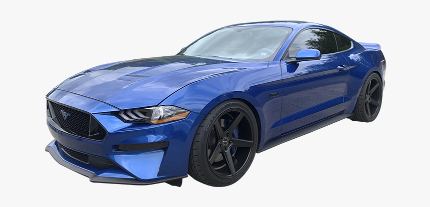 Blue Ford Mustang With Transparent Background - Performance Car, HD Png Download, Free Download