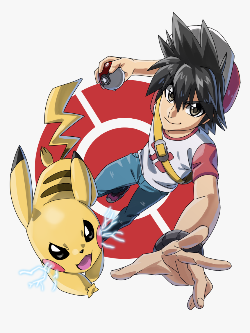 Trainer Red And Pikachu, HD Png Download, Free Download