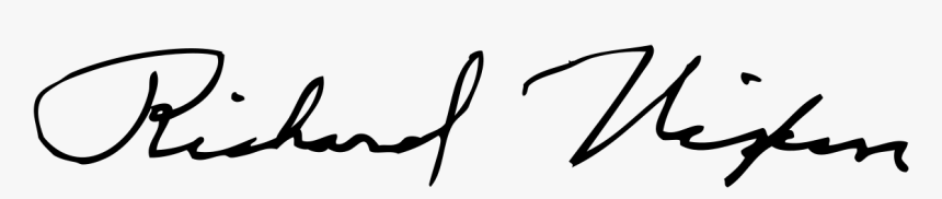 Richard Nixon Signature Png, Transparent Png, Free Download