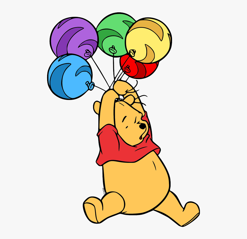 Yellow Balloon Disney Clipart Banner Royalty Free Download - Winnie The Poo...