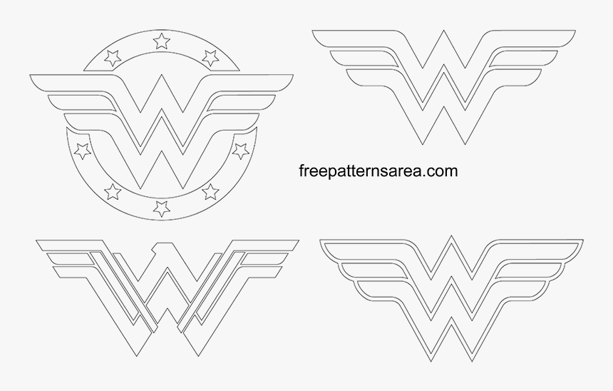 Wonder Woman Logo Outline, HD Png Download, Free Download