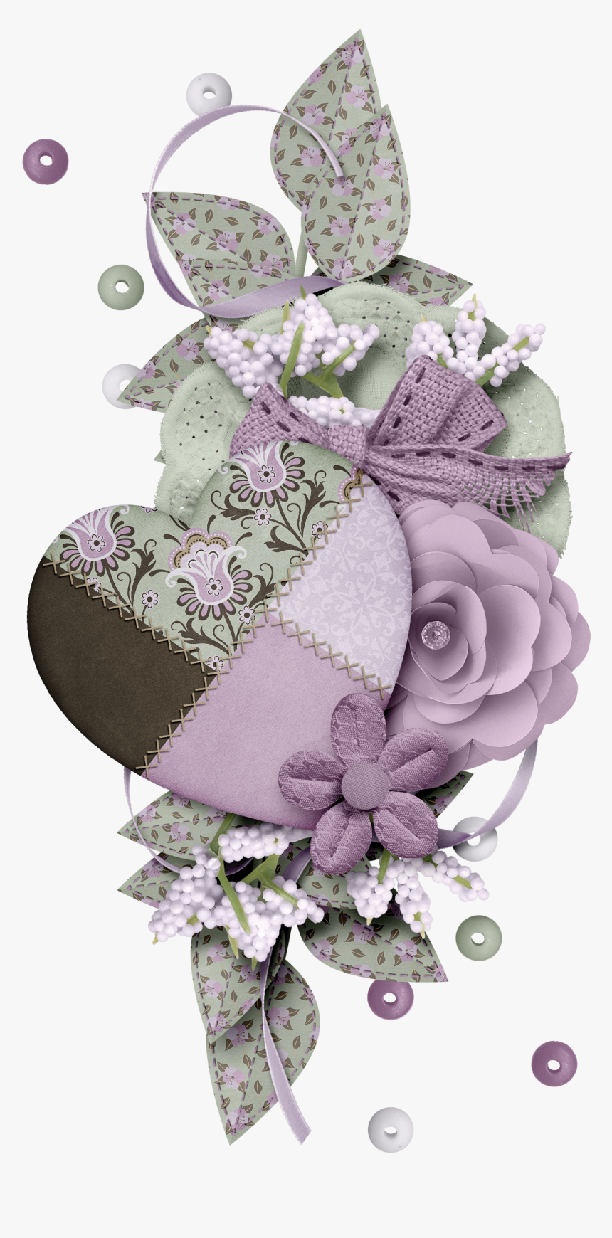 Purple Digital Scrapbook Embellishments, HD Png Download, Free Download