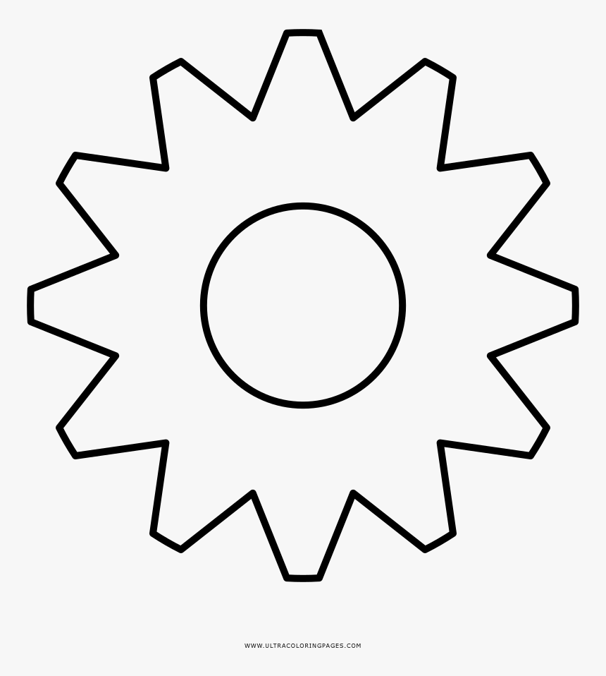 Cogwheel Coloring Page - Polar Graphs Desmos, HD Png Download, Free Download