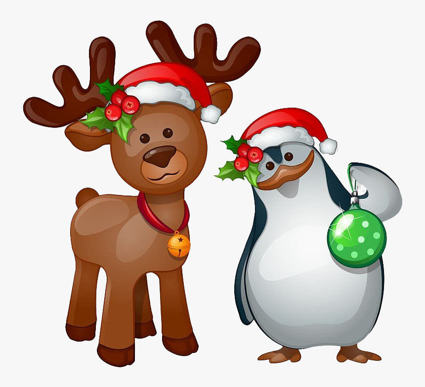 Rudolph Background Png - Transparent Background Reindeer Clipart, Png Download - kindpng