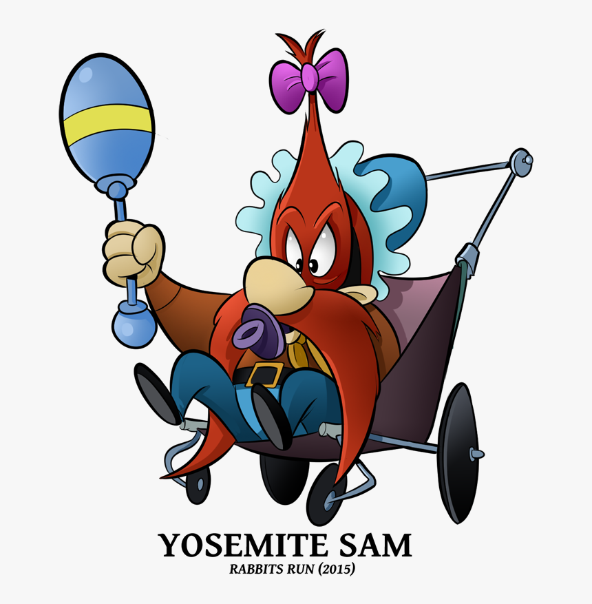 Marching Clipart Spring Rabbit - Yosemite Sam Looney Tunes Rabbits Run, HD Png Download, Free Download