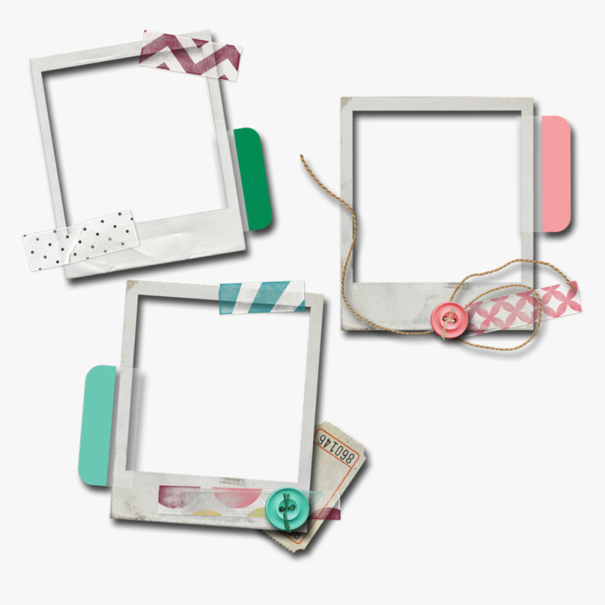 Here Are The Frames Seperated Out Individually - Polaroid Frame Cute Png, Transparent Png, Free Download